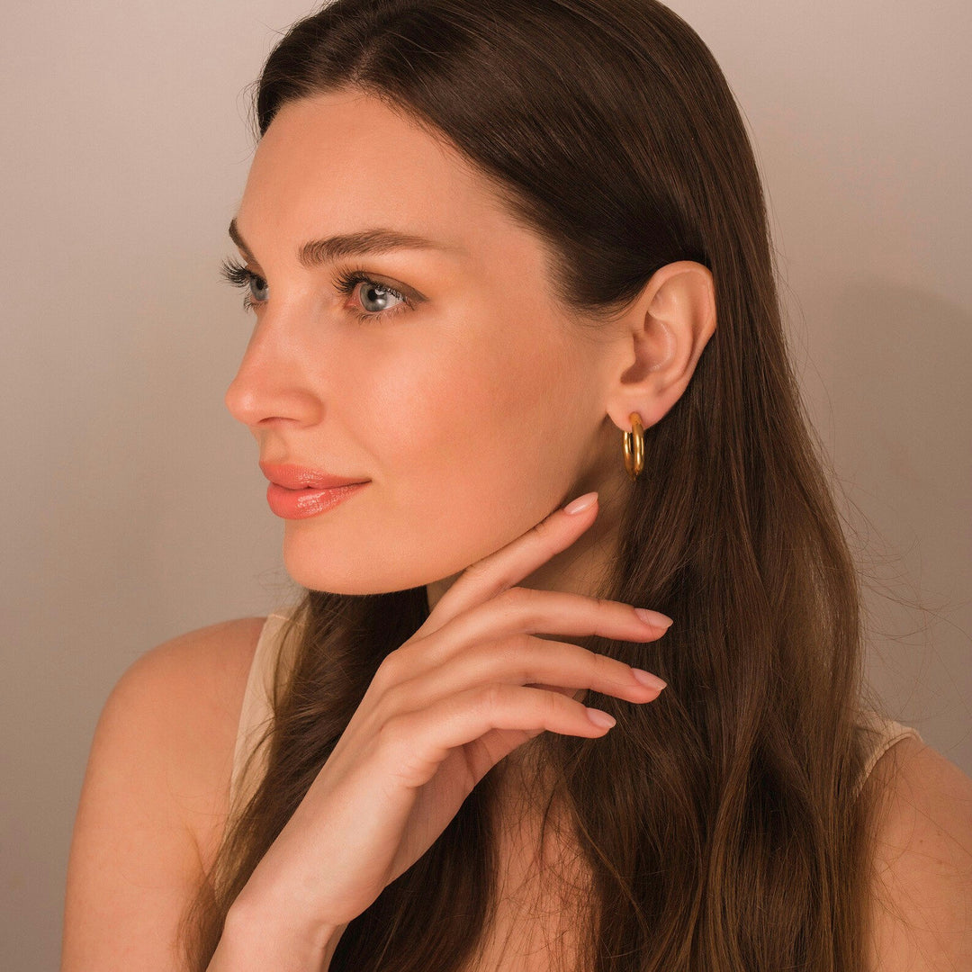 6.4 mm Traditional Hoop Earrings