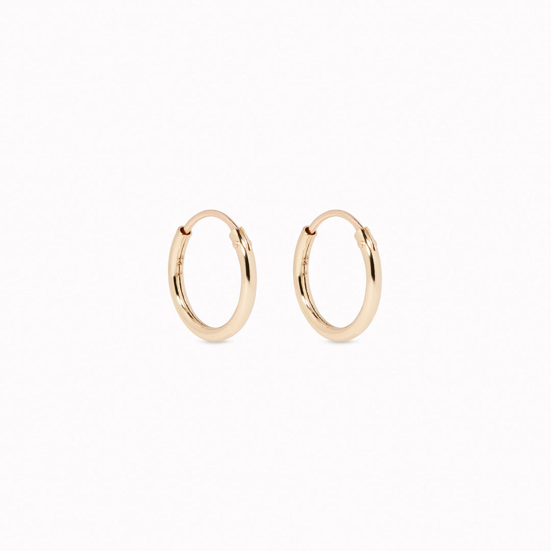 Gold Hoop Earrings 20mm - Rebecca