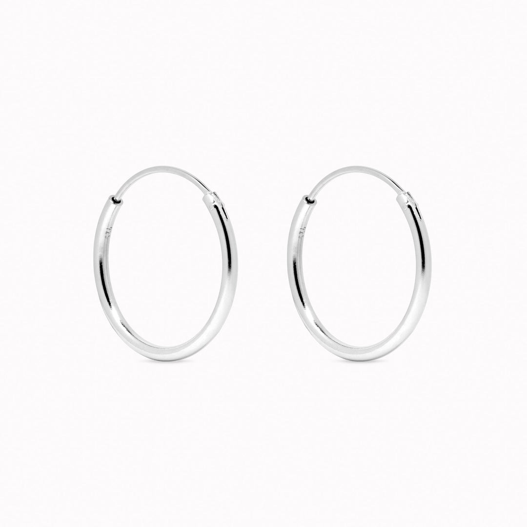 Gold Hoop Earrings 20mm - Rebecca