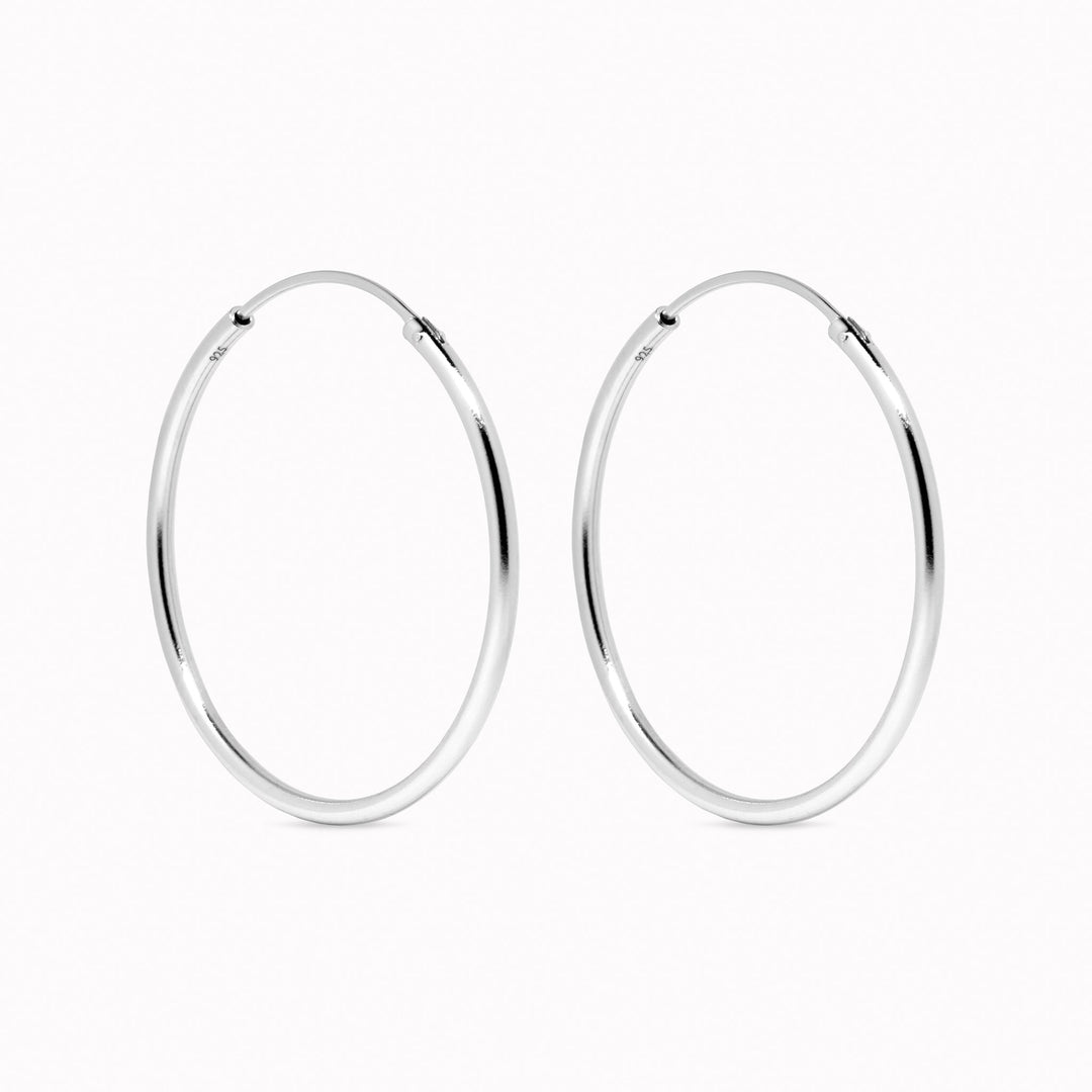 Gold Hoop Earrings 20mm - Rebecca